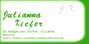 julianna kiefer business card